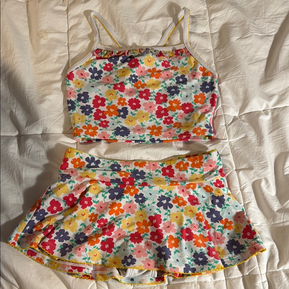 Hanna Andersson Floral Kids Swim Set - Multicolor